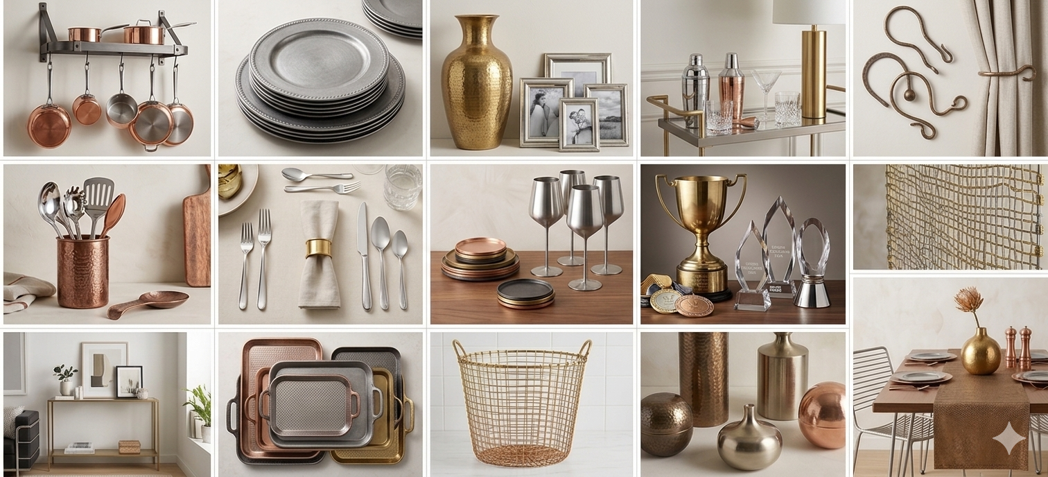 Metalware & Home Goods Collection